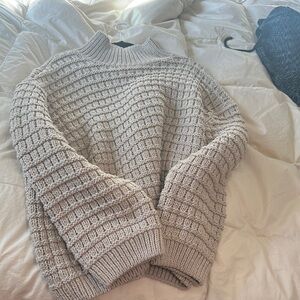 Cozy Chunky Cream Knit Sweater